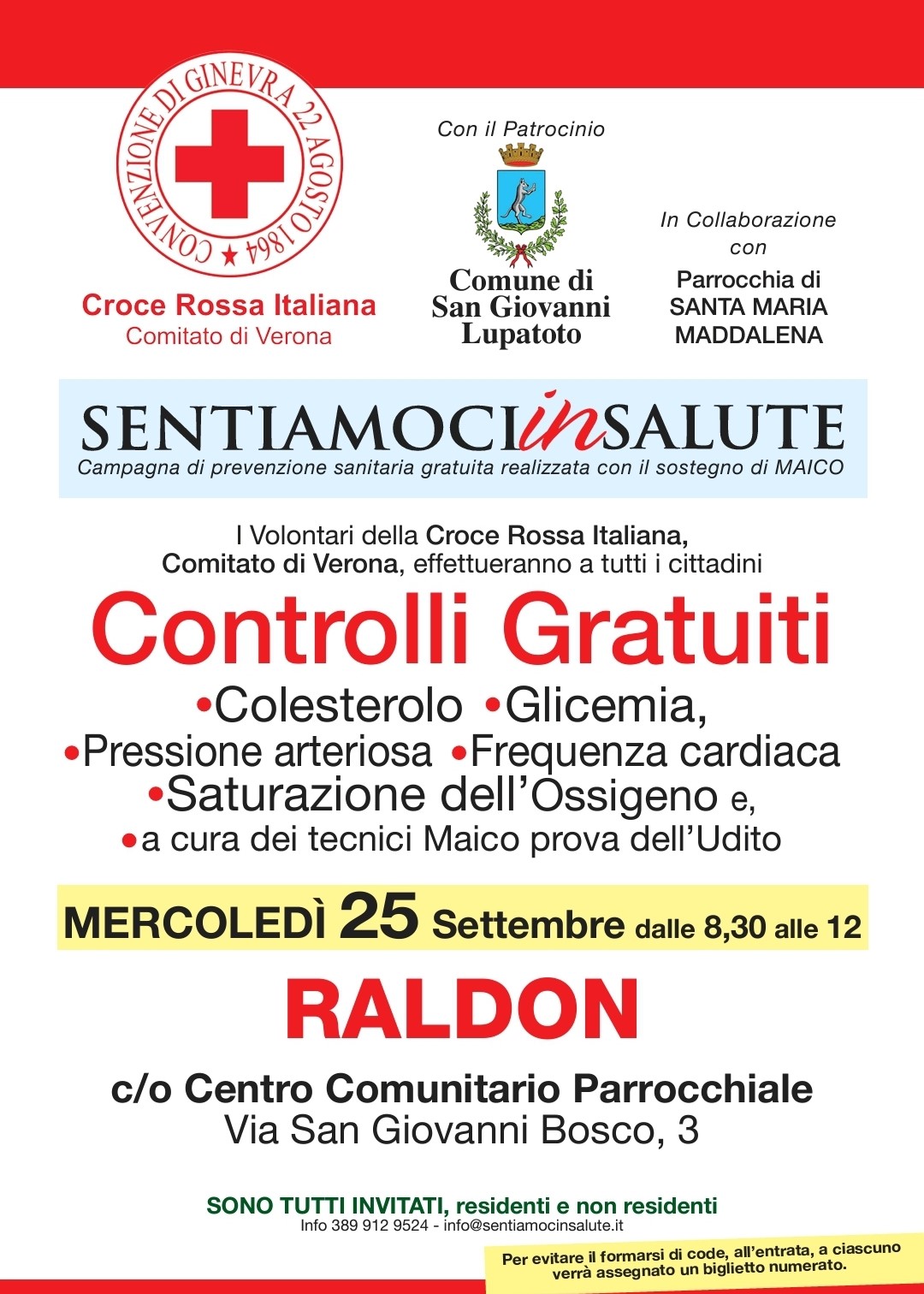 Prevenzione sanitaria a Raldon