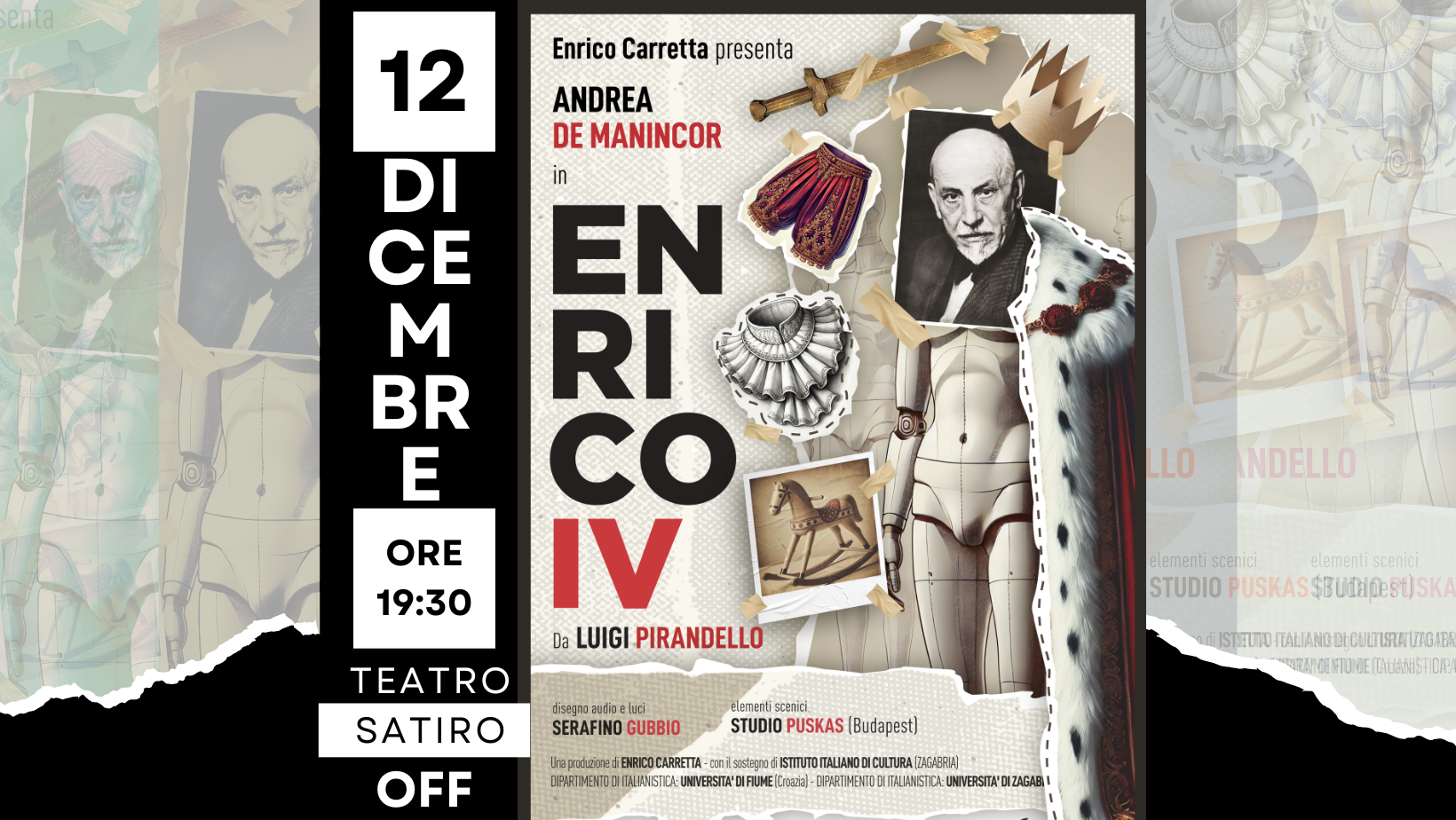 “Enrico IV” da Pirandello al Teatro Satiro OFF