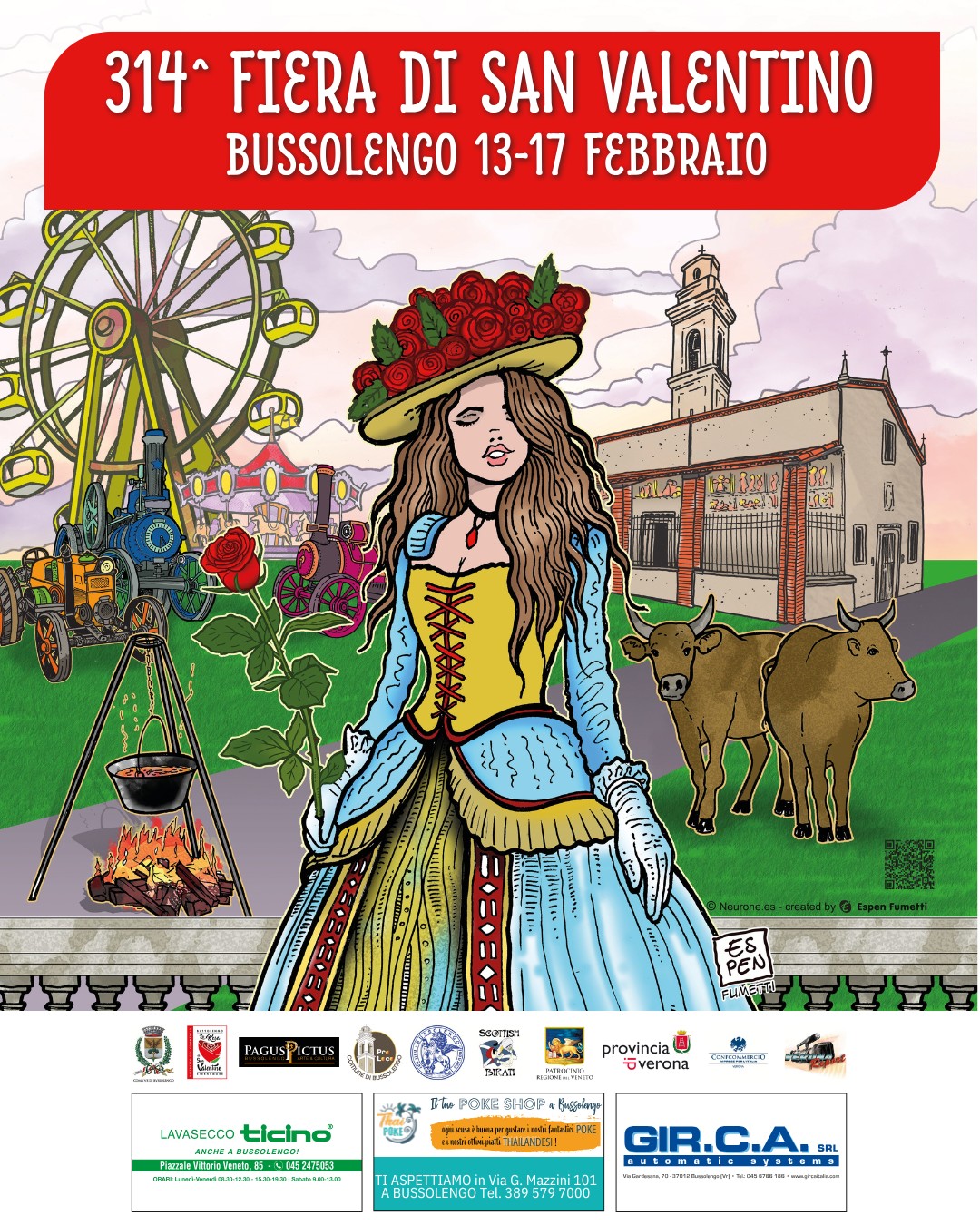 BUSSOLENGO SI PREPARA A CELEBRARE LA 314^ EDIZIONE DELLA FIERA DI SAN VALENTINO